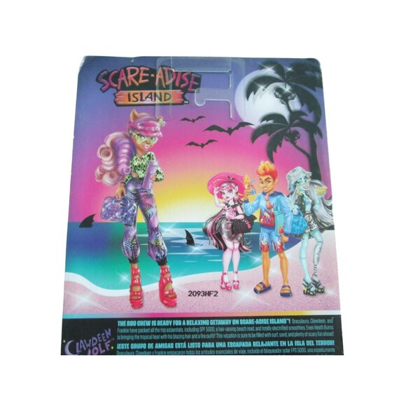Monster High Scare Adise Island Clawdeen Wolf Doll Box Wear NRFB - Picture 3 of 16